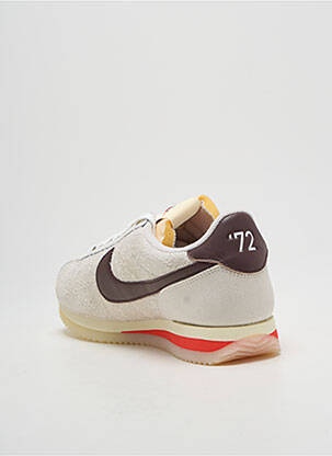 Adidași vârf rotund toc plat până la 3 cm bej NIKE femeie