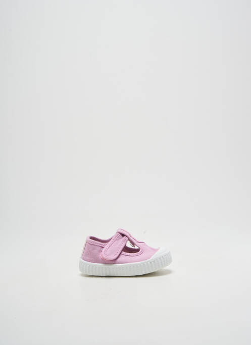 Sandale/Pantofi decupați roz VICTORIA fată