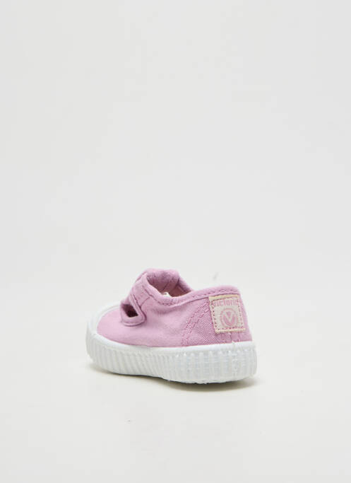 Sandale/Pantofi decupați roz VICTORIA fată