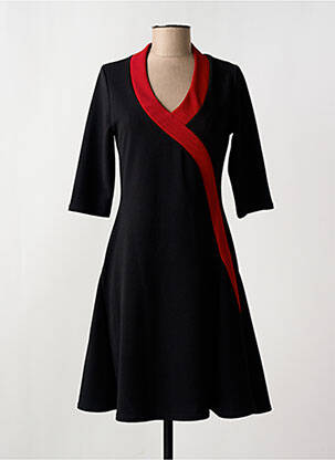 Rochie midi mâneci 3/4 mâneci 3/4 negru ROMEO POUR JULIETTE femeie
