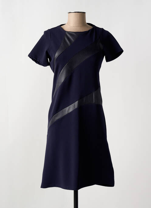 Rochie midi mâneci scurte mâneci scurte albastru ROMEO POUR JULIETTE femme