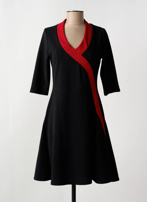 Rochie midi mâneci 3/4 mâneci 3/4 negru ROMEO POUR JULIETTE femme