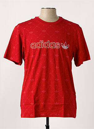 Tricou croială dreaptă mâneci scurte roșu ADIDAS bărbat