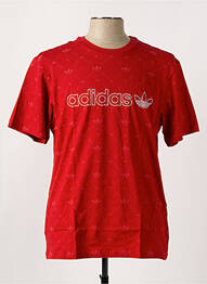 Tricou croială dreaptă mâneci scurte roșu ADIDAS homme