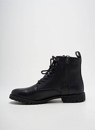 Botine/ghete material neted toc mic negru BLACKSTONE bărbat