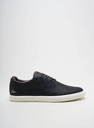 Adidași material neted vârf rotund negru LACOSTE homme