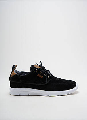 Adidași nubuc vârf rotund negru VANS unisex