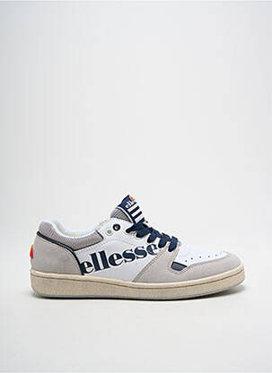 Adidași material neted vârf rotund alb ELLESSE unisex