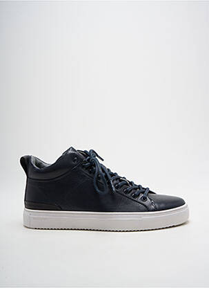 Adidași material neted vârf rotund albastru BLACKSTONE bărbat