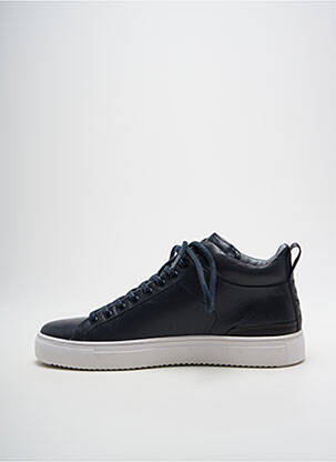 Adidași material neted vârf rotund albastru BLACKSTONE bărbat