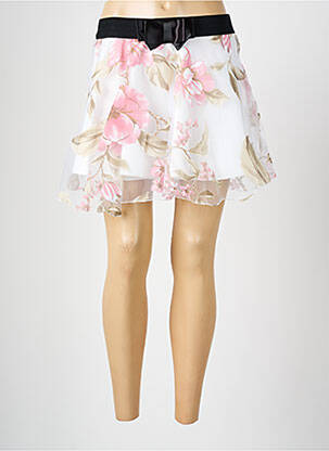 Fustă scurtă alb CHARBELL femeie