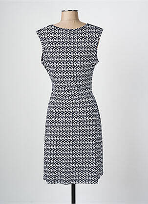 Rochie midi imprimeu fantezie mâneci scurte albastru ROMEO POUR JULIETTE femeie