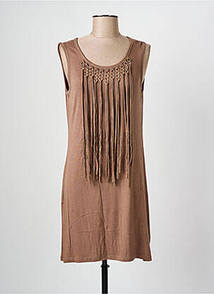 Rochie midi maro SOFTY femeie