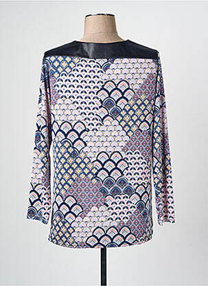 Tricou mâneci lungi mâneci lungi albastru MONACO COLLECTION femeie
