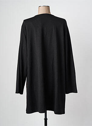 Rochie midi imprimeu fantezie mâneci lungi negru LADY BELLE femeie