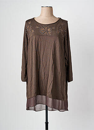 Tunică mâneci lungi maro ALAIN MURATI femeie