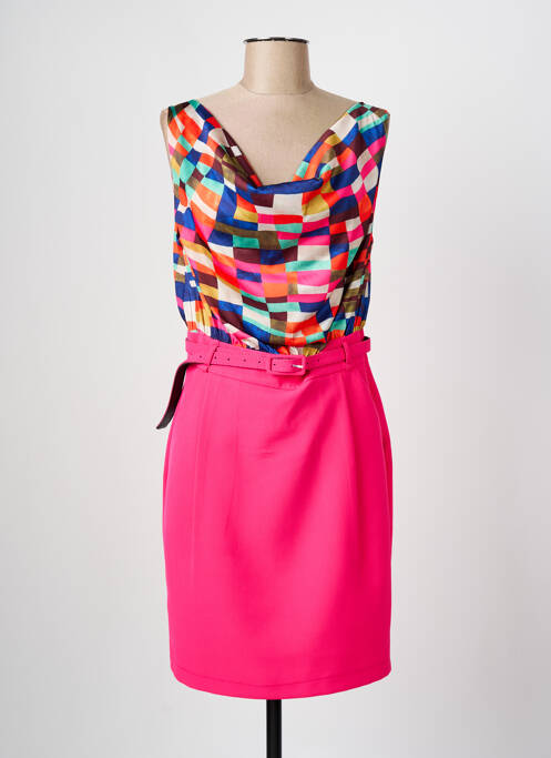 Rochie midi roz HIPPOCAMPE femeie