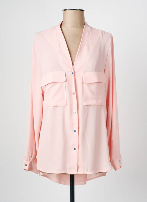 Tunică mâneci lungi roz PARISIENNE femeie