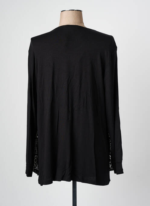 Tunică mâneci lungi imprimeu fantezie negru ALAIN MURATI femme