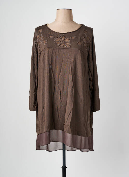 Tunică mâneci lungi maro ALAIN MURATI femeie