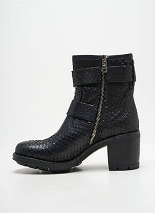 Botine/ghete toc pătrat toc de 4 la 6 cm negru PAOYAMA femeie