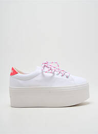 Adidași platformă toc de 4 la 6 cm alb NO NAME femme