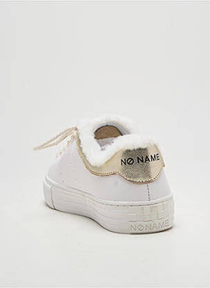 Adidași țesătură satinată toc cui. alb NO NAME unisex
