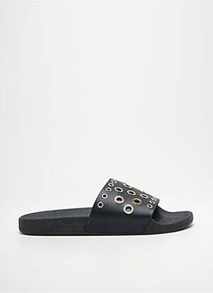 Mulete/saboți țesătură satinată toc plat până la 3 cm negru THE WHITE BRAND femeie