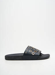 Mulete/saboți țesătură satinată toc plat până la 3 cm negru THE WHITE BRAND femeie