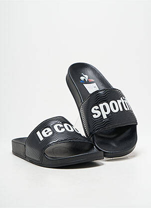 Mulete/saboți țesătură satinată vârf deschis negru LE COQ SPORTIF bărbat