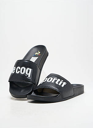 Mulete/saboți țesătură satinată vârf deschis negru LE COQ SPORTIF bărbat