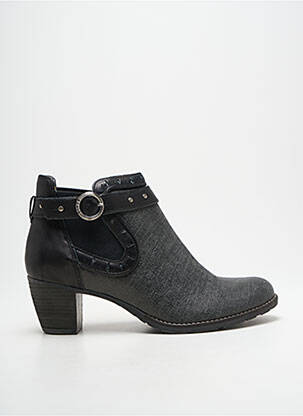 Botine/ghete material neted toc de 4 la 6 cm negru DKODE femeie