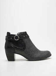 Botine/ghete material neted toc de 4 la 6 cm negru DKODE femme