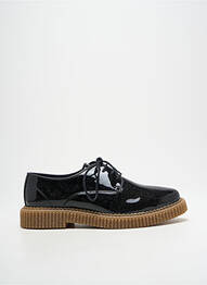 Derby-uri material neted toc plat până la 3 cm negru CIRAGE femme