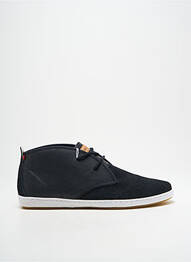 Adidași material neted vârf rotund negru LAFEYT homme