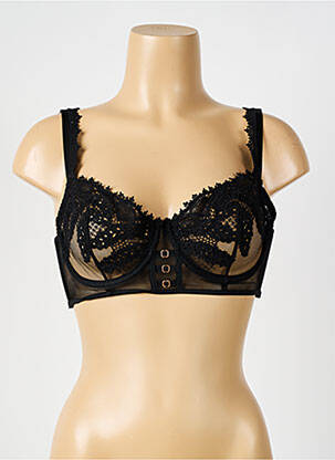 Sutien broderie sutien cupe întregi cu decolteu înalt negru SIMONE PERELE femeie