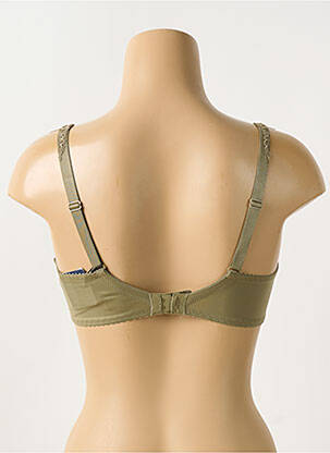 Sutien efect material satinat sutien cupe întregi cu decolteu înalt verde PRIMADONNA femeie