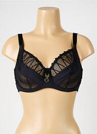 Sutien țesătură tulle sutien cupe întregi cu decolteu înalt negru PRIMADONNA femme