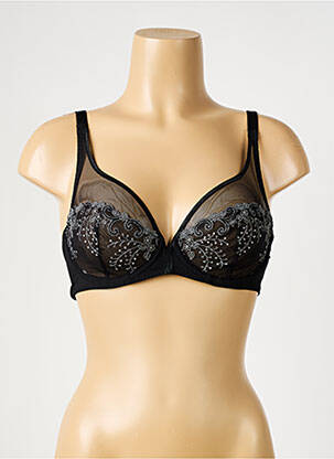 Sutien broderie sutien cupe întregi cu decolteu înalt negru SIMONE PERELE femeie