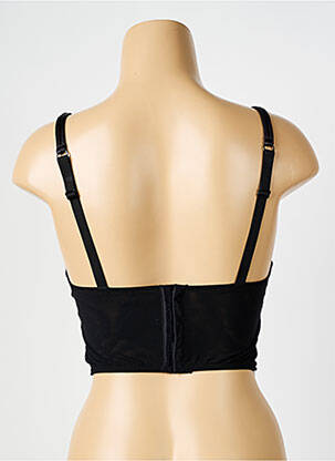 Top/caraco broderie negru AMBRA femeie