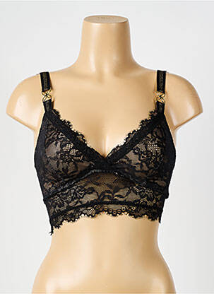 Sutien fără armatură top triunghiuri negru PRIMADONNA femeie