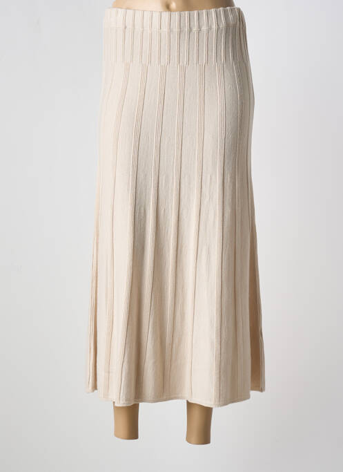 Fustă lungă bej SCORZZO femeie