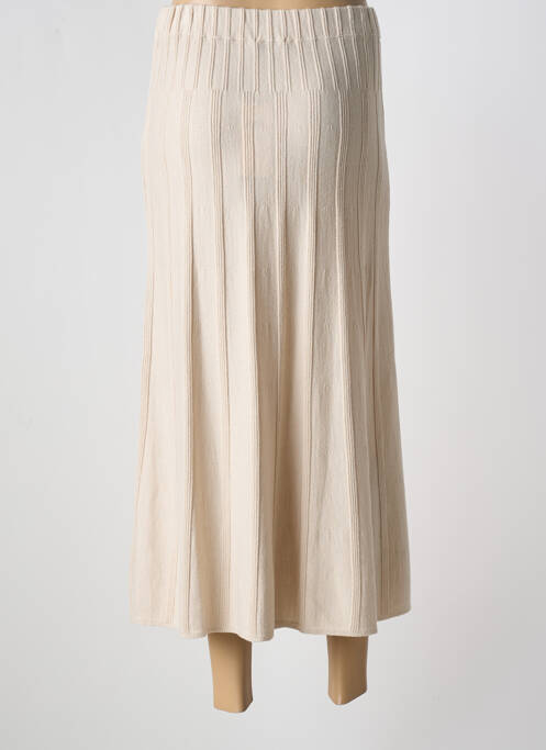 Fustă lungă bej SCORZZO femeie