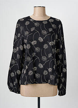 Bluză țesătură poplin mâneci lungi negru GERRY WEBER femeie