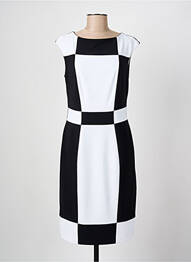 Rochie midi închidere cu fermoar la spate mâneci scurte negru JOSEPH RIBKOFF femme