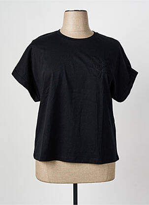Tricou croială dreaptă mâneci scurte negru GERRY WEBER femeie
