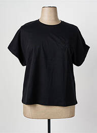 Tricou croială dreaptă mâneci scurte negru GERRY WEBER femme