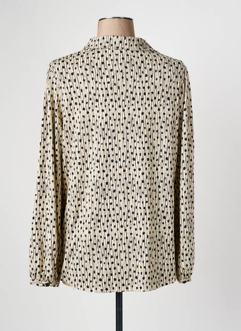 Cămașă croială cambrată mâneci lungi bej K-DESIGN femme