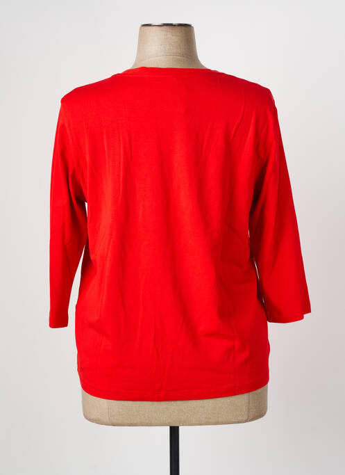 Tricou mâneci 3/4 mâneci 3/4 roșu FRANK WALDER femme