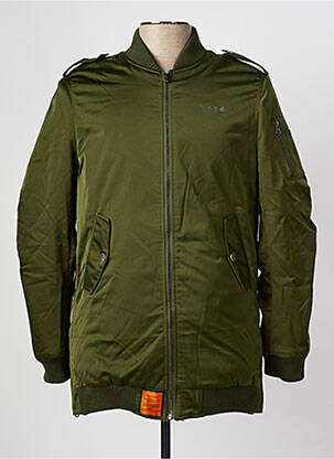 Geacă guler col înalt verde BOMBERS femeie